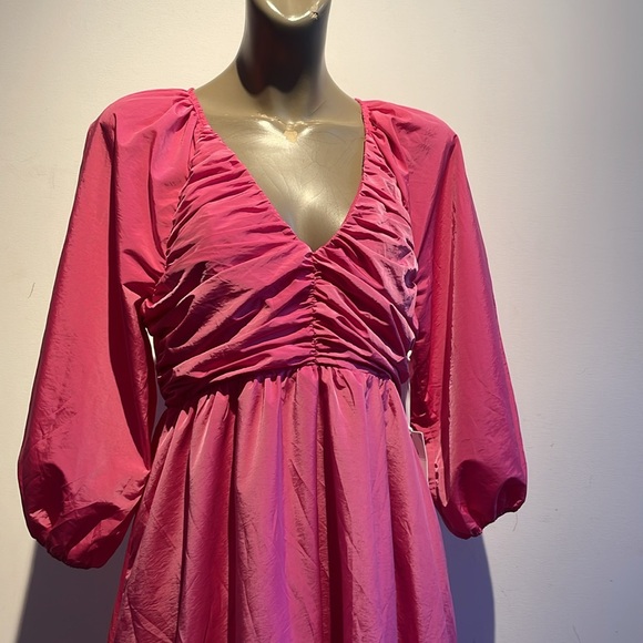 Tuckernuck hyacinth house dress house Gia maxi Barbie pink - Picture 6 of 9